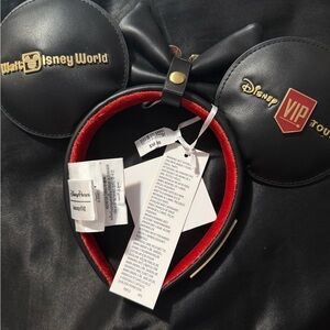 Disney Plaid Mickey Ears with Black Bow